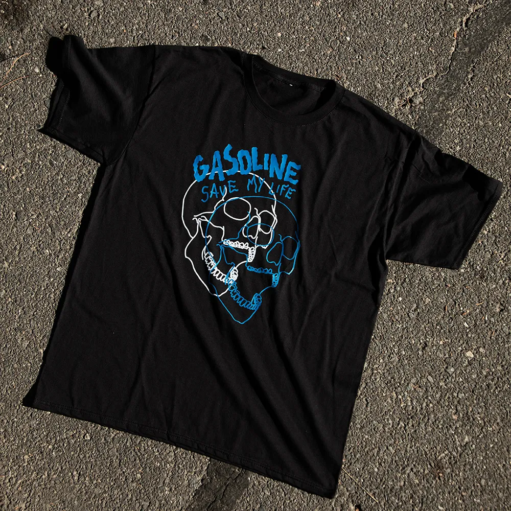 Camiseta Negra Gasoline save my life (XS)