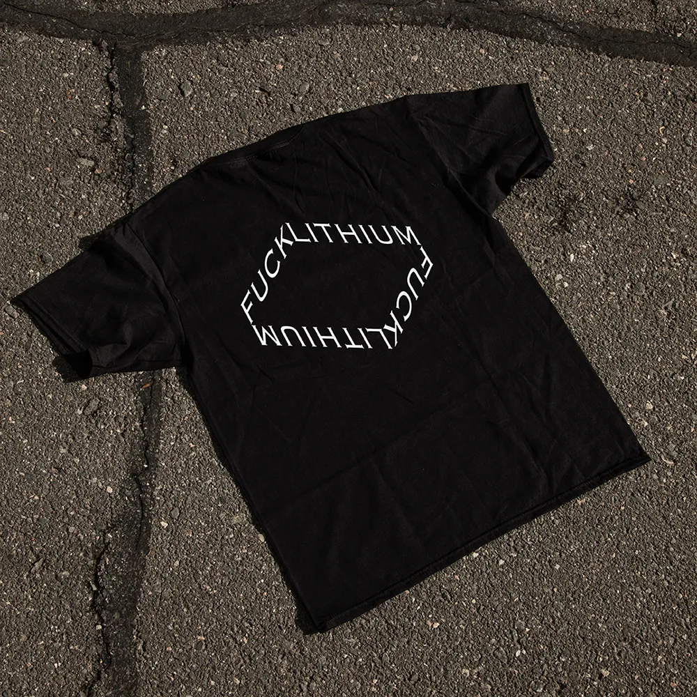 Camiseta Negra Fuck Lithium 3  (XS)